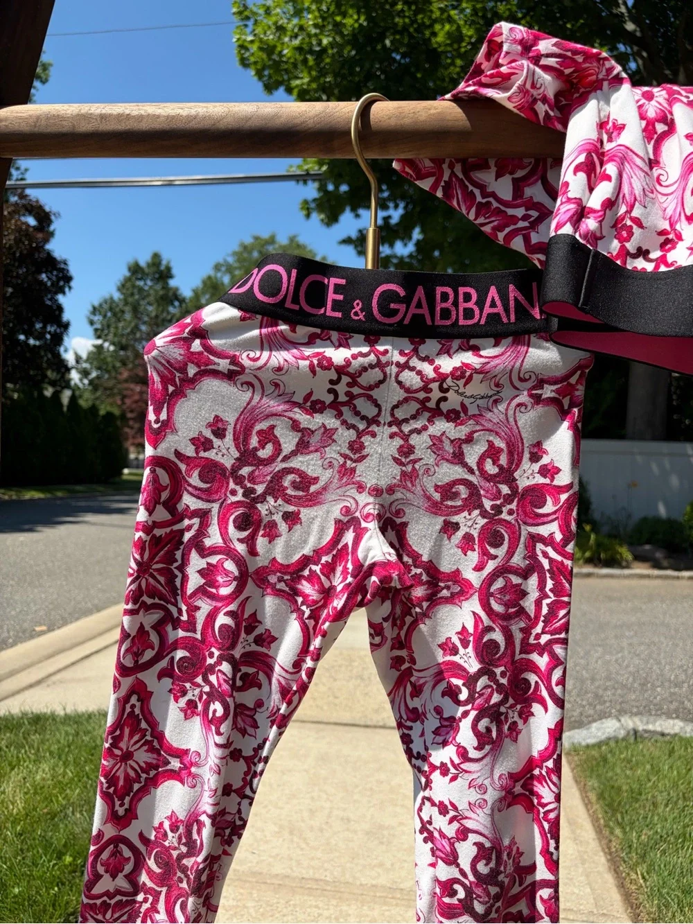 Dolce & Gabbana Majolica Print 7-8Y Two-Piece Set